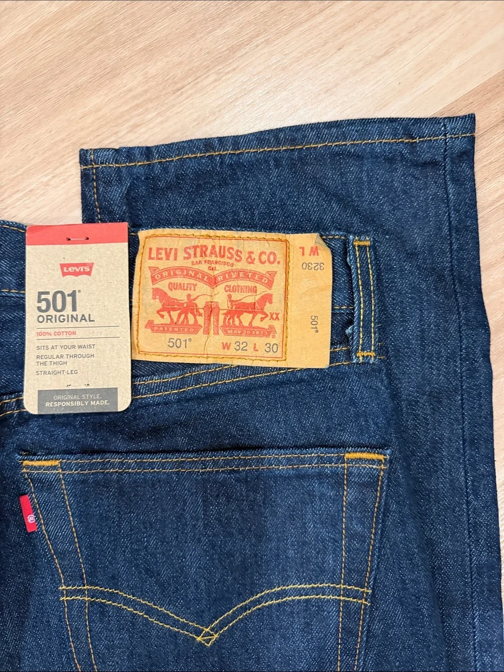 Levi's 501 Original Fit Men's Jeans - Dark Blue 32x30
